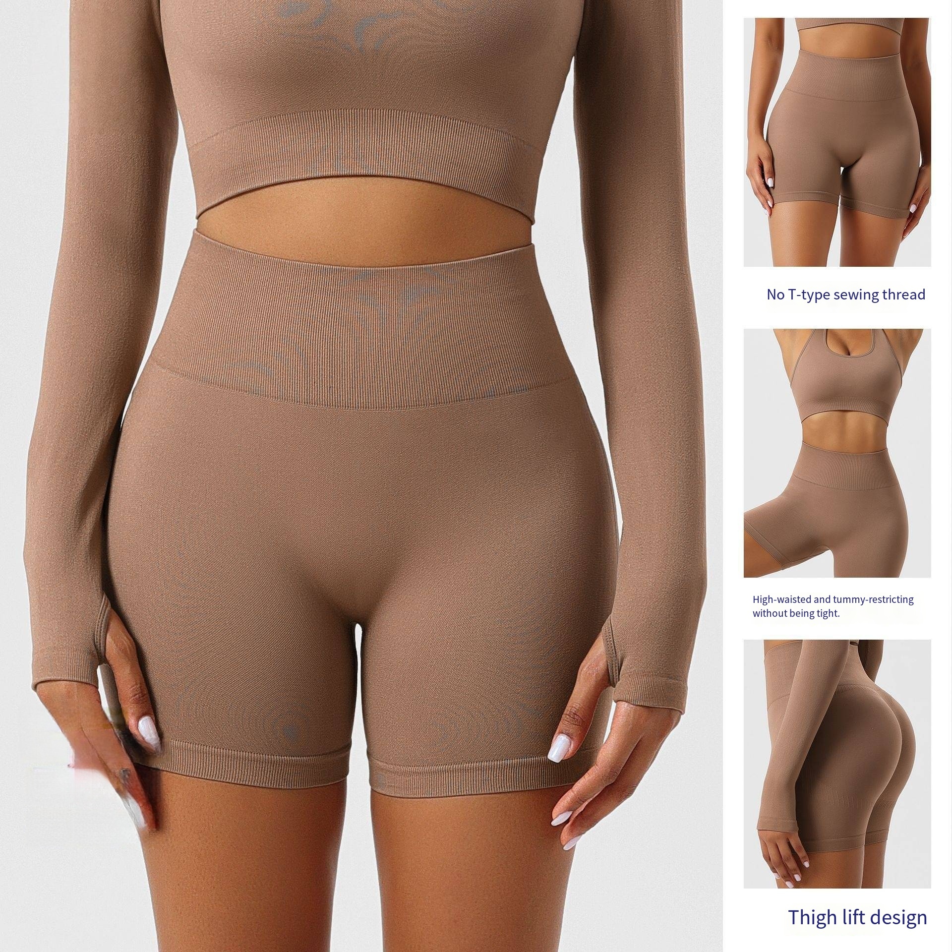 Womens Seamless High Waist Leggings Running Outdoors Workout Activewear Pants